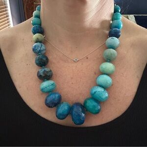 Blue Jasper Stone Necklace